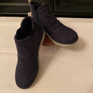 Ryka Niah Faux Suede Pull On Ankle Boots